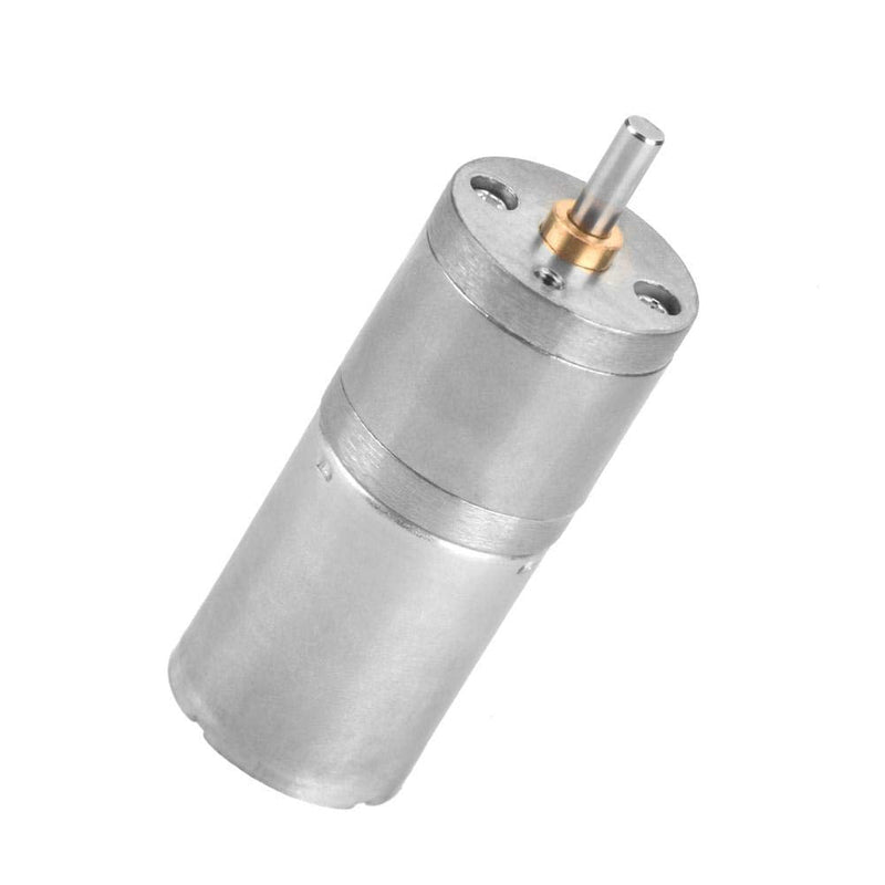 DC Gear Motor, 25mm DC 12V 25GA-370 Low Speed Metal Gear Motor for Electronic Lock (12V 200RPM)