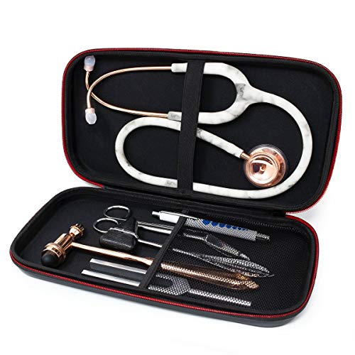 MDF Instruments Stethoscope Hard Shell Transport Case Suitable for MD One and Acoustica Stethoscopes, Reflex Hammers, Sphygmomanometers, Doctors and Nurses Accessories (MDFSCM12)