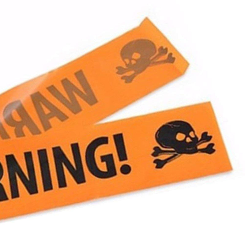 BinaryABC Halloween Caution Tapes,Halloween Warning Tape,Halloween Party Haunted House Props,6M