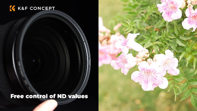 K&F CONCEPT 37mm Variable ND2-400 Lens Filter (1-9 Stops) for Camera Lens 37 mm