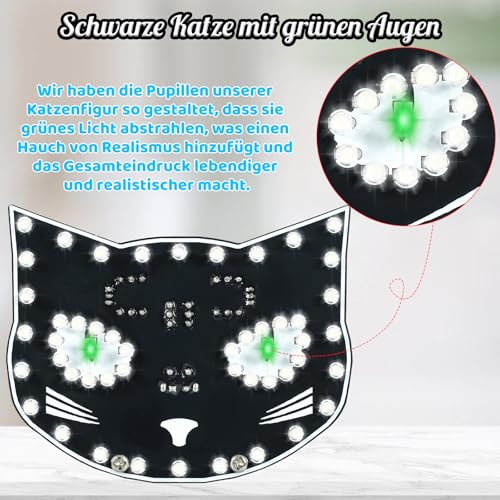 PEMENOL Soldering Project Set with Touch Control Function, DIY Black Cat Decoration, Soldering Kit, 3 Light Modes, Suitable for Adults, Beginners, Decoration Gifts