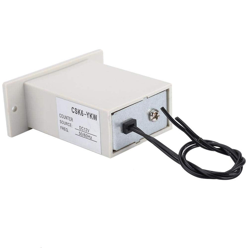 [Australia - AusPower] - Electromagnetic Counter,6 Digit Electronic Pulse Counter CSK6-YKW Electromagnetic Counter(DC12V-No plug) 