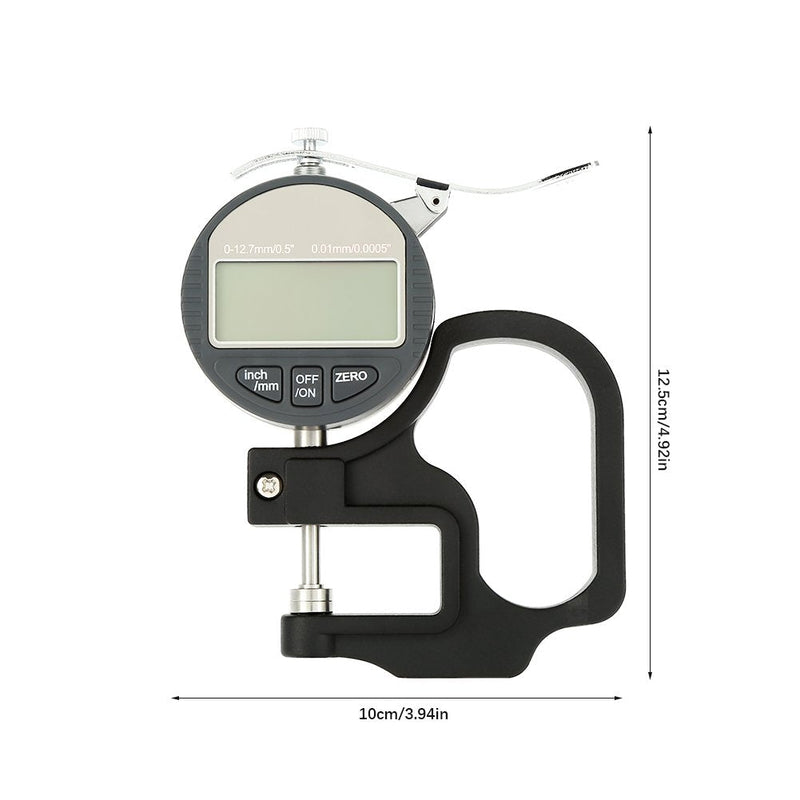 [Australia - AusPower] - Wendry Digital Thickness Gauge, LCD Digital Display, Measuring Range is 0-12.7mm, Thickness Meter Electronic Micrometer with LCD Display 