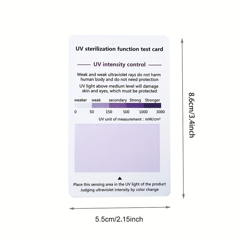 [Australia - AusPower] - 3-Pack UV Test Cards - Premium PVC UV-C Detection Cards with UVB/UVC Testing Stickers for Ultraviolet Radiation Monitoring 