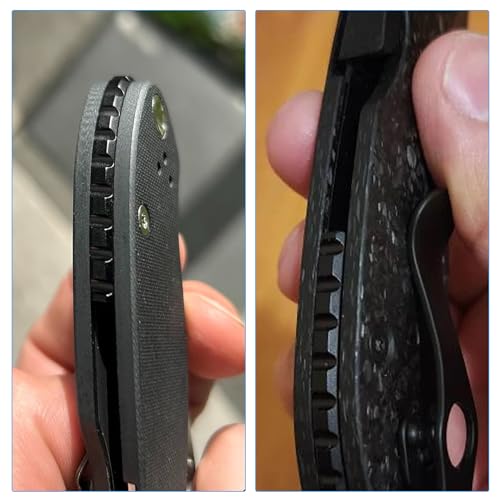 Titanium Back Spacer for Spyderco Para Military 3 Black