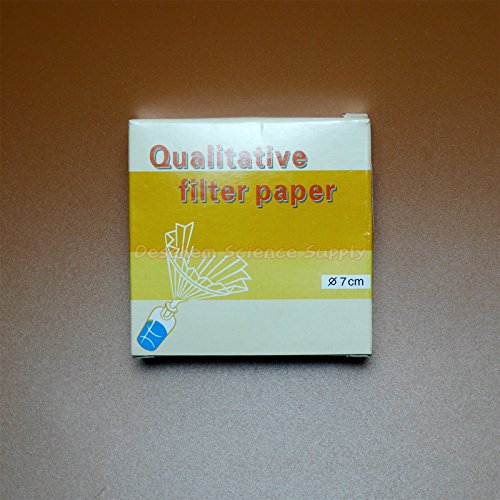 Deschem qualitative filter paper, 70m, 7cm diameter, 20–25μm, fast-speed 100-piece bag, 2-pack