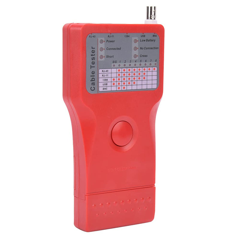 [Australia - AusPower] - 5 in 1 Multifunctional Network Cable Tester 1394 Line Tester BNC Meter with Remote Unit 