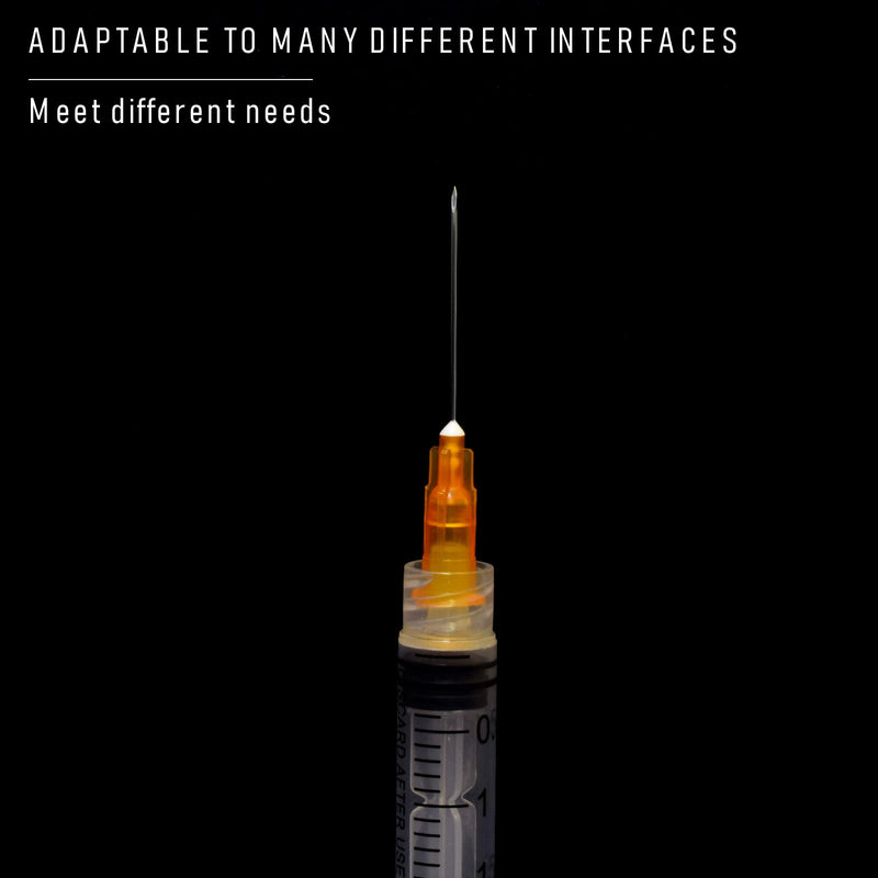 [Australia - AusPower] - 100 Pack 2.5ml with 25 Gauge 1 Inch Luer Lock syring, Individually Wrapped 100 PACK 