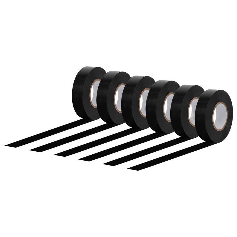 Amazon Basics Electrical Adhesive Tape, Insulating with Strong Adhesive, for Home DIY, Repairs, Electrical, Automotive and Equipment, 3/4" x 60', Black, 6-Pack 1