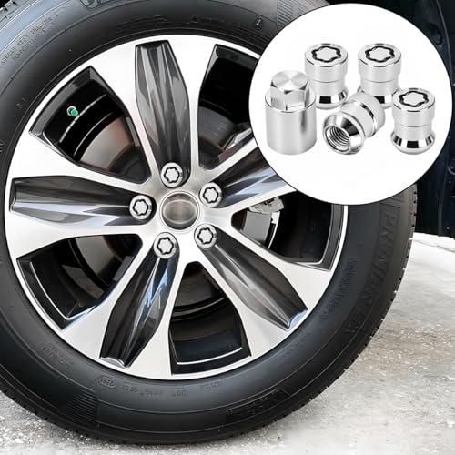 5 Pack M12 x 1.5 Wheel Locks Replacement for 00276-00900, Silver