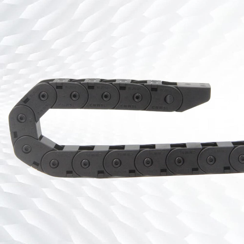 [Australia - AusPower] - 1Meter/39.4Inch Drag Chain Cable Carrier 10x20mm Open Type R18 Cable Chain Wire for 3D Printer and CNC Machines Comes with a Pair End Connectors,1pcs Screwdriver Tool (10x20MM-Outside Open) 10x20MM-Outside Open 
