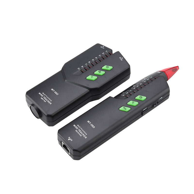 [Australia - AusPower] - Wire Tracker, WT-58D Network Cable Tester, Portable Multifunction Breakpoint Tester RJ11 RJ45 Telephone Cable, Network and Cable Tester 