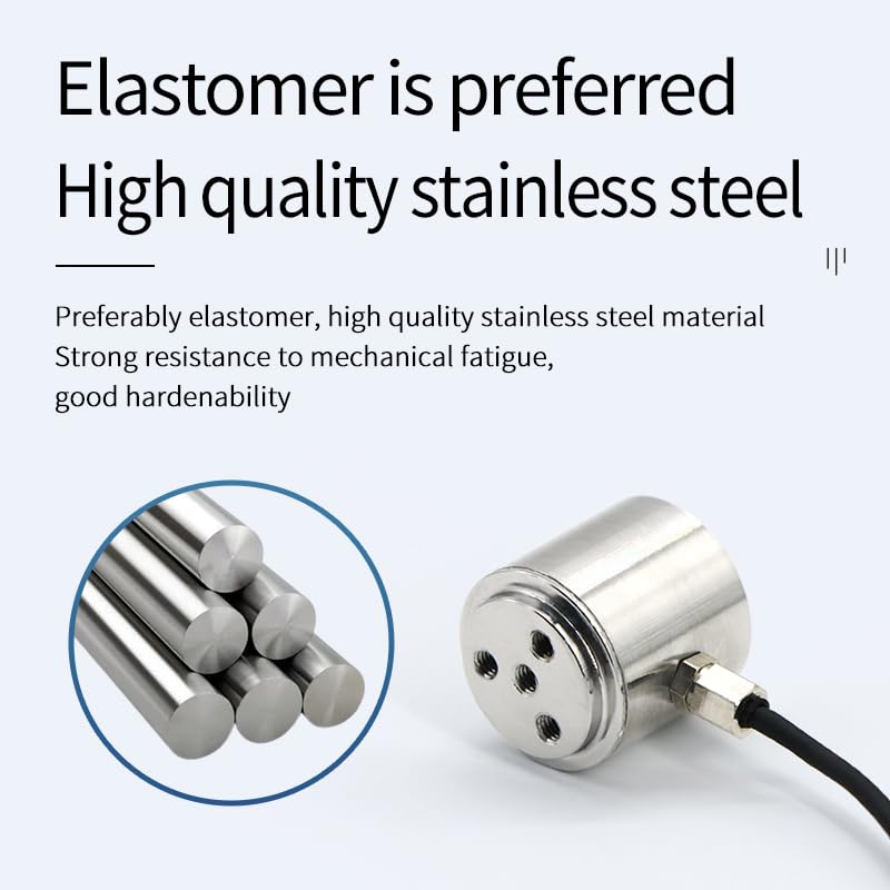 [Australia - AusPower] - Mini Load Cell Weight Sensor,Column Bellows Type Test Tension and Compression Force Weight Pressure,Diameter Φ20 Mm 22mm Threaded Hole 4xM3 with 2m Cable Capacity (0-5KG) 0-5KG 