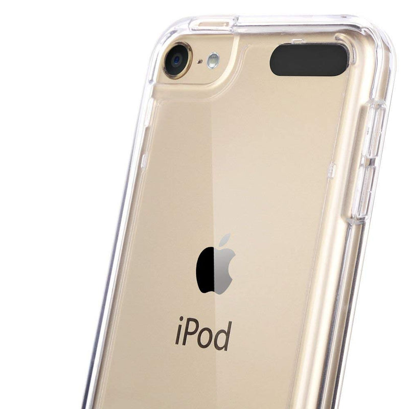 [Australia - AusPower] - ULAK Compatible with iPod Touch 7 Case Clear, iPod Touch 6 Touch 5 Case with 2 Screen Protectors, [Anti-Yellowing] Slim Soft TPU Bumper Hard Cover for iPod Touch 5th /6th /7th Generation, Clear 