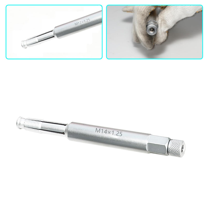 [Australia - AusPower] - DPTOOL 14mm Back Tap Spark Plug Thread Repair Tool M14x1.25 Thread Chase Tap for Repairing Threads and Preventing Metal Shavings from Entering The Cylinder 