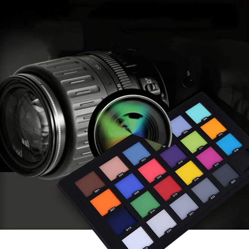 Color test card for superior digital color correction for color balance in photo.