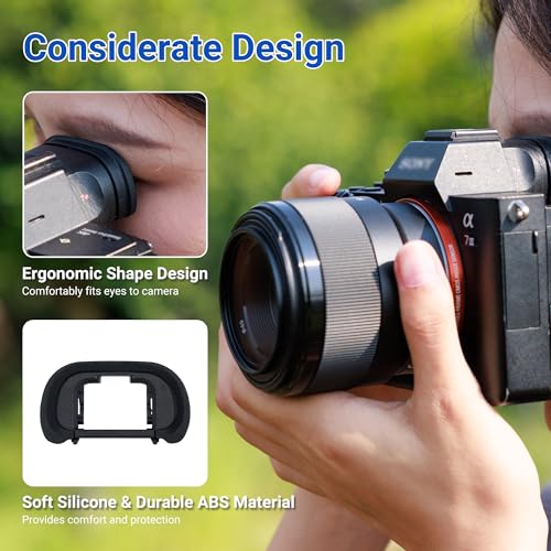JJC Wired Intervalometer Timer Remote & 2-Pack FDA-EP18 Eyecup Eyepiece for Sony A7 A7II A7III A7 II A7 III A7R A7R II A7RII A7R III A7RIII A7R IV A7RIV A7S A7S II A7SII A9 A58 Cameras