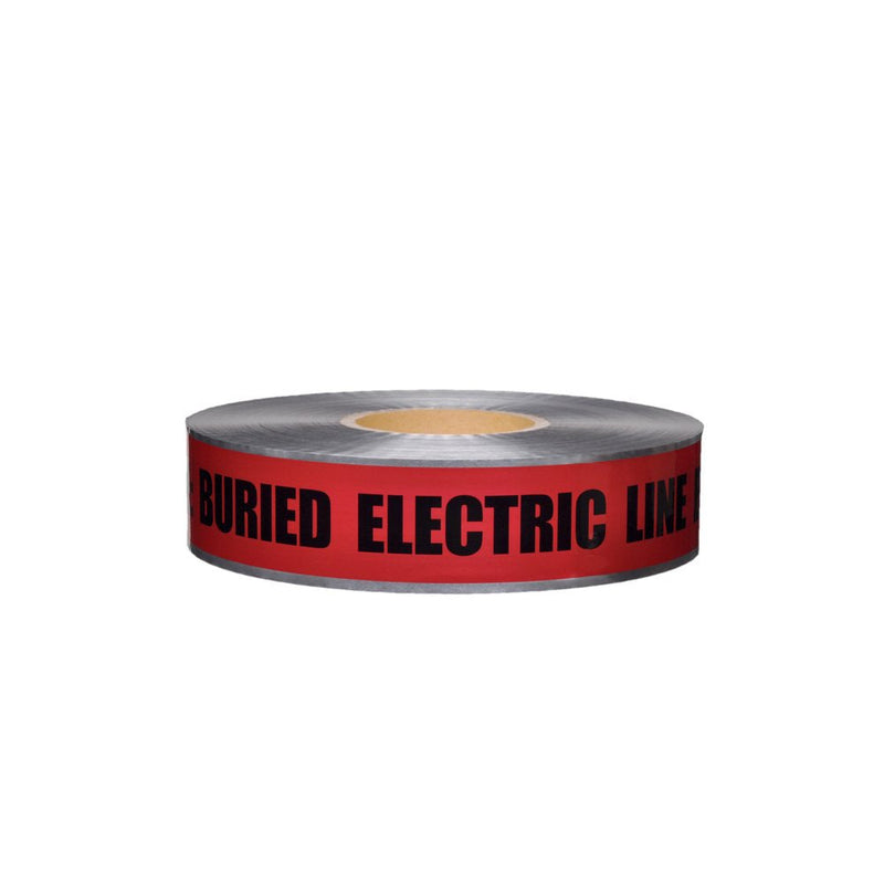 Swanson Tool Co DETR21005 2 inch by 1000 Foot 5 MIL Detectable Safety Tape "Caution Buried Electric Line Below" Red with Black Print 2 inch/1000 foot (Pack of 1) Caution Buried Electric Line Below