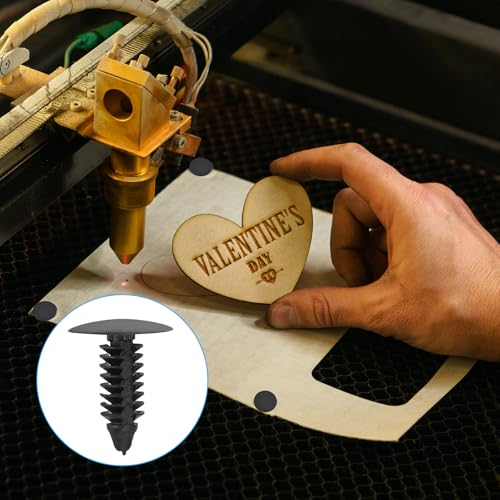 PATIKIL 7.5-8mm Honeycomb Pins, 50 Pcs Honeycomb Laser Bed Hold Down Pins Laser Engraver Accessories for Engraving Machine Supplies, Black