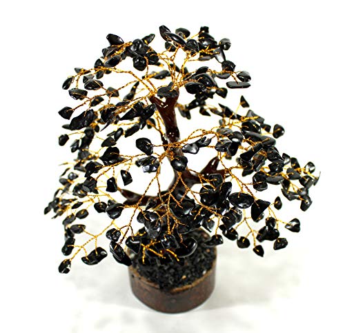 eSplanade Crystals Tree Healing Stones Seven Chakra Natural Healing Gemstone Bonsai Fortune Money Tree, Home Office Decor Spiritual Gift | Size 8-10 Inches