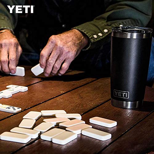 YETI Rambler 20 oz Stainless Steel Vacuum Insulated Tumbler w/MagSlider Lid Black 20 Ounces