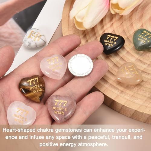 MECCANIXITY Rune Stones with Angel Numbers-777 for Lucky White Pine