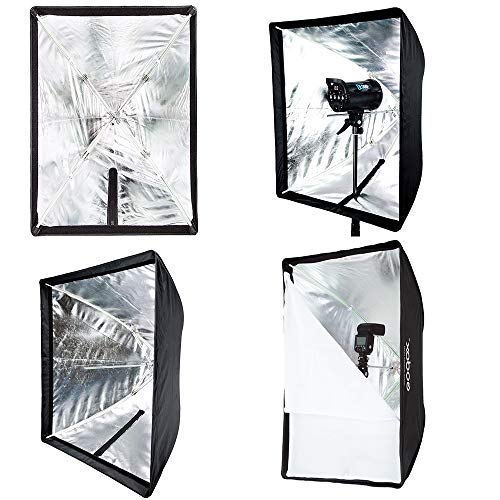 Godox 24" x 35"/ 60cm x 90cm Umbrella Rectangle Portable Softbox Reflector for Studio Photography Speedlite Flash (60X90cm Softbox)