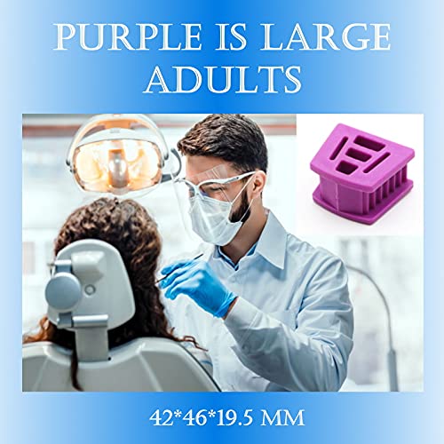[Australia - AusPower] - Autoclave Mouth Props Dental Silicone Bite Blocks, Bag of 6 (Assorted) Assoorted 