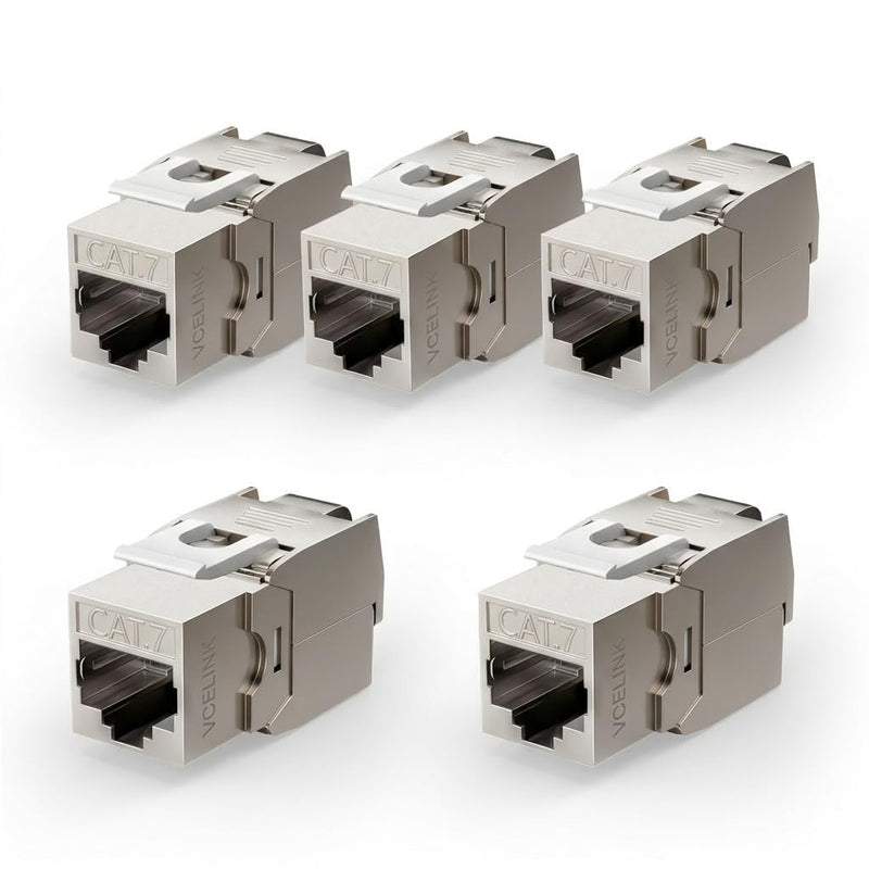 Cat7 Keystone Module RJ45 Coupling 10 Gbps for Stable Network Connection | Network Patch Panel Keystone Ethernet Coupling Network for CAT7 CAT6A CAT6 Patch Panel and Network Socket