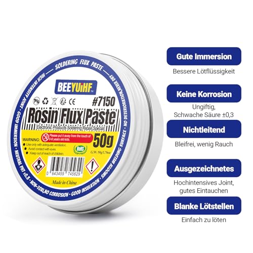 Rosin Flux, Soldering Paste Flux, Electronic Flux for Soldering for SMD PCB Welding (2.29oz/65g)