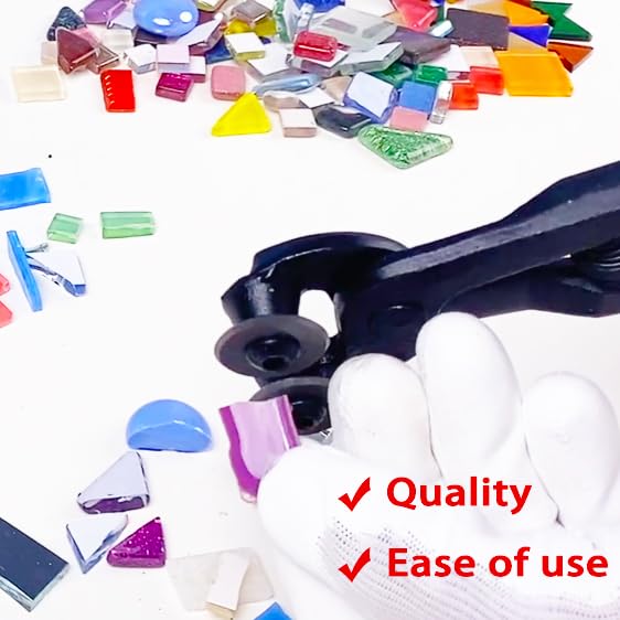 [Australia - AusPower] - Glass Tile Nippers - Heavy Duty Wheeled Glass Mosaic Nipper & Hd Ceramic Tile Nipper, Tile Cutter Pliers Soft-grip Handle - Shapping Plier, Nipper Cutting Tools (7 Inch Wheeled Glass Mosaic Nipper) 7 Inch Wheeled Glass Mosaic Nipper 