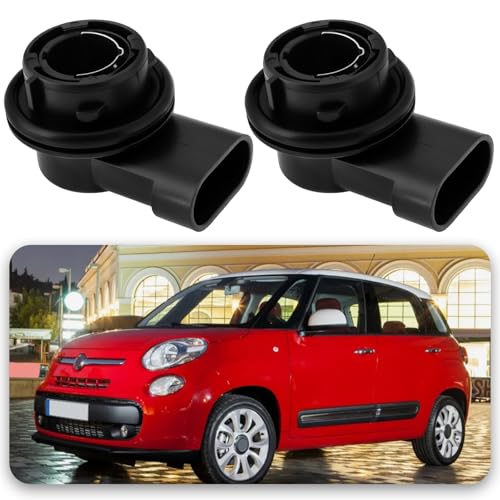 Pack of 2 Daytime Running Light Lamp Holder 3-Pin Compatible with Fiat Panda 2012 On