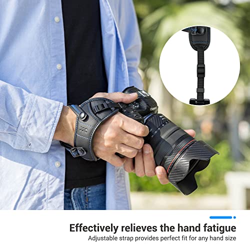 Long Soft EF Eyecup Eyepiece Viewfinder & Microfiber Padded Hand Strap for Canon EOS Rebel T7 T6 T5 T8i T7i T6i T6s T5i SL3 SL2 90D 80D 70D 77D 60D 5D 5D Mark II 6D 6D Mark II & More Canon Cameras