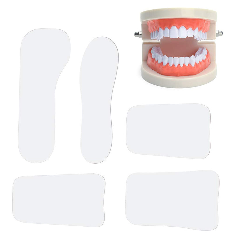 [Australia - AusPower] - Wincal Intraoral Mirror - Pack of 5 Orthodontic Orthodontics Orthodontic Photography Double Sided Mirror Orthodontic Glass for Clinical Dentists 