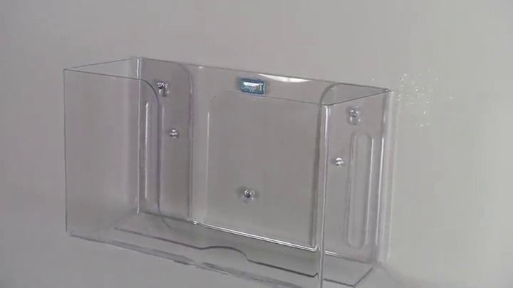 TrippNT 51912 Shatterproof Dual Dispensing Paper Towel Holder, Clear, PETG, 10 7/8 X 6 1/2 X 4 1/4 inches WHD