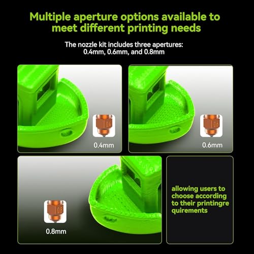 Creality Original K2 Plus Unicorn Quick Swap Nozzle Kit 0.4/0.4/0.6/0.8mm K2 Plus Quick-Swap Nozzles