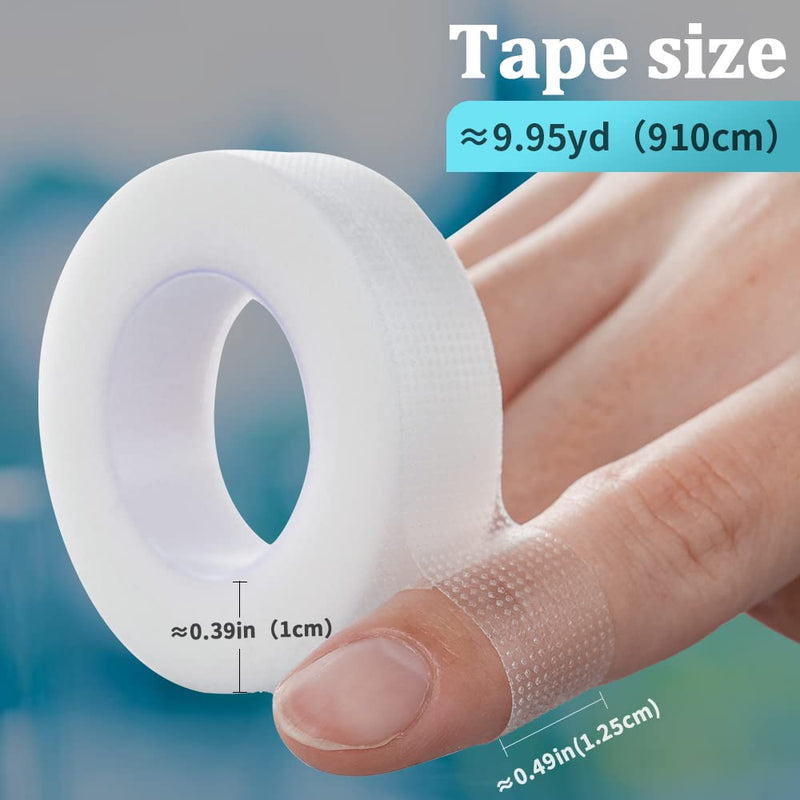 Medical Tape First Aid Tape Clear Surgical Bandage Tape for Wound - 0.49 Inch x 9.95 Yards 12 Rolls