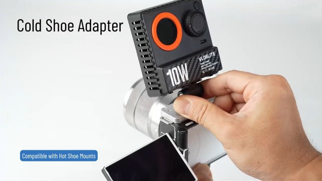 10W Ultra Bright Portable Selfie LED Light,Pocket RGB Camera Light with Phone Clip,Cold Shoe and Magnetic Diffuser for Selfie, vlogging and Photography