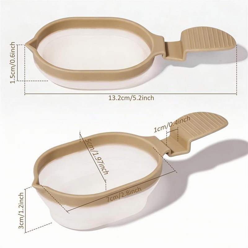 Reusable Urine Cup Pack of 2 Sample Cups 50 ml Urine Cup Foldable for Ovulation Test Pregnancy Test pH Test