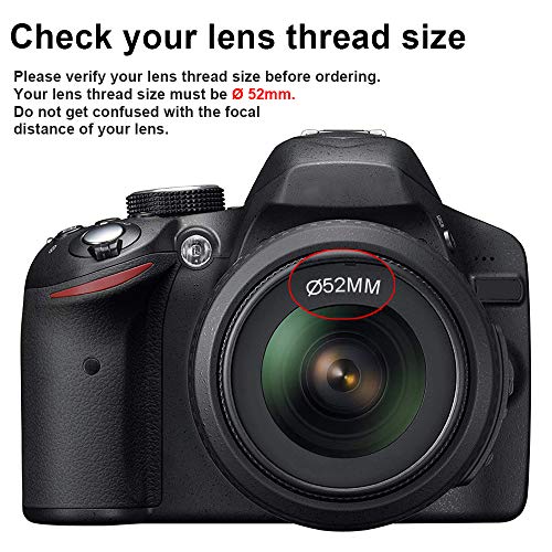 Tectra 52MM 0.43x Professional HD Wide Angle Lens (Macro Portion) for Nikon DSLR D3300 D3200 D3100 D5500 D5300 D5200 D5100 D7100 D7000 Cameras