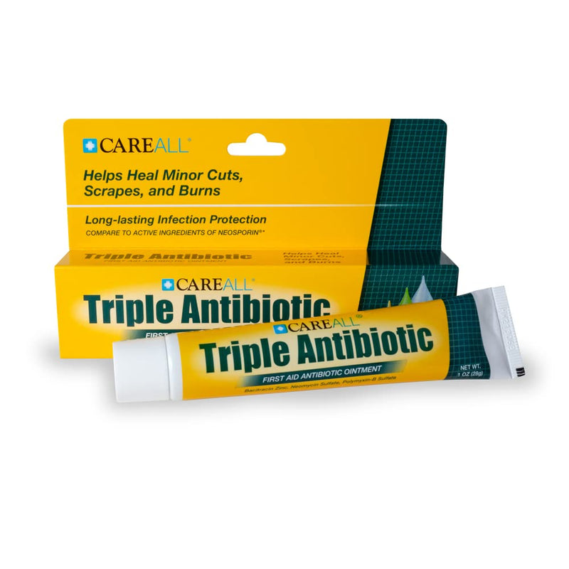 [Australia - AusPower] - CareAll Triple Antibiotic Ointment 1.0 oz (4 Pack), First Aid Ointment for Minor Scrapes, Cuts, and Burns to Help Prevent Infection, Compare to The Active Ingredients of The Leading Brand 