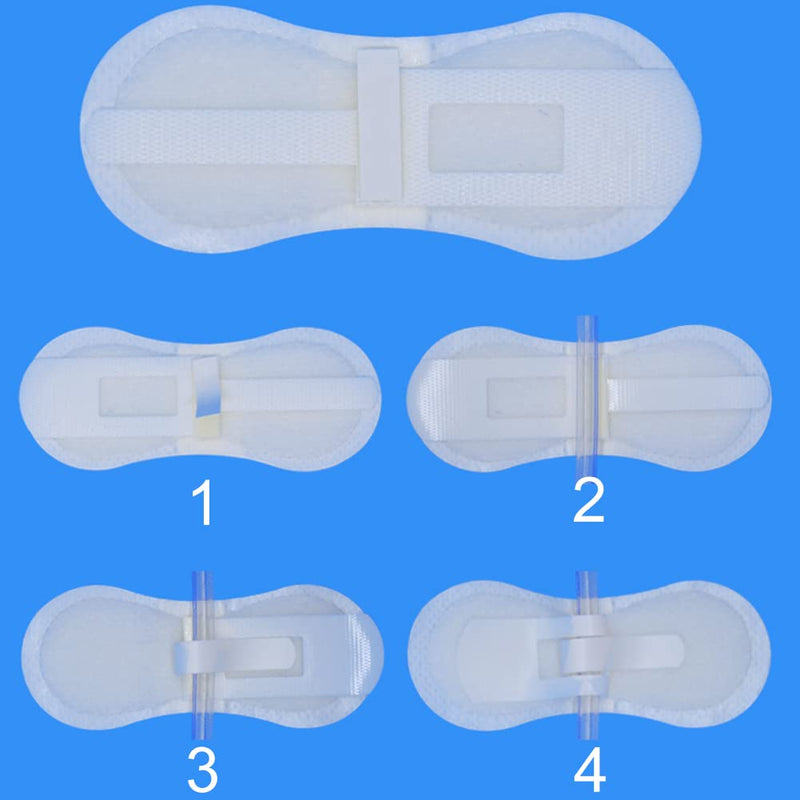 [Australia - AusPower] - Feeding Tube Pads for Peg/G/J Tube Stomach Stabilizer Accessories Abdominal Support Holder Fixation Adhesive Stickers Patch Individually Packed for Kids Child (Pack of 5) Kids-5 Pcs 