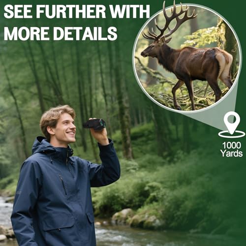 Aurosports 12x32 Compact Binoculars for Adults - Small Binoculars with FMC Lens & BAK4 Prism - Wide 273ft/1000yds Field of View - Easy Focus Binos for Bird Watching Traveling Gifts for Men Women 12x32-Compact