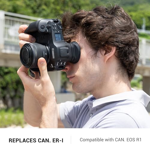 JJC ER-1 Extended Eyecup Eyepeice Viewfinder for Canon EOS R1 Camera, Soft Silicone Eye Cup Replaces Canon ER-i, Provides Comfortable Viewfinding