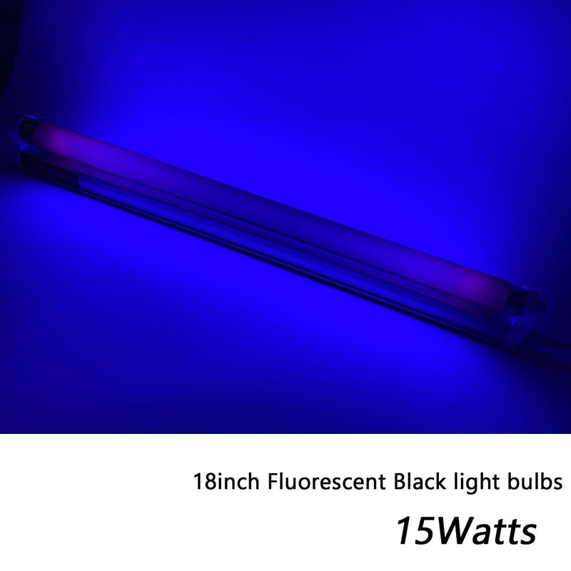 Flyercatch 15W F15T8/BLB Black Light Bulb, 18 inch T8 Linear Fluorescent Blue Tube, G13 2-Pin Base 4pack