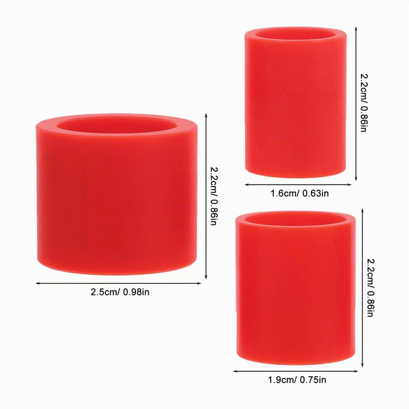 GLEAVI Plastic Reducing Bushing Adaptor, Pack of 3, 25.40/19.00/16.00 to 12.70 mm Wheel Conversion Adapter for Table Sanding Discs, Sanders, Metal and Woodworking
