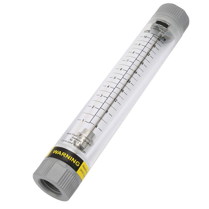 [Australia - AusPower] - G3/4inch Female Water Liquid Flowmeter,1-10GPM Tube Cylindrical Panel Type Meter,LZM-20G Flowmeter Instrument 