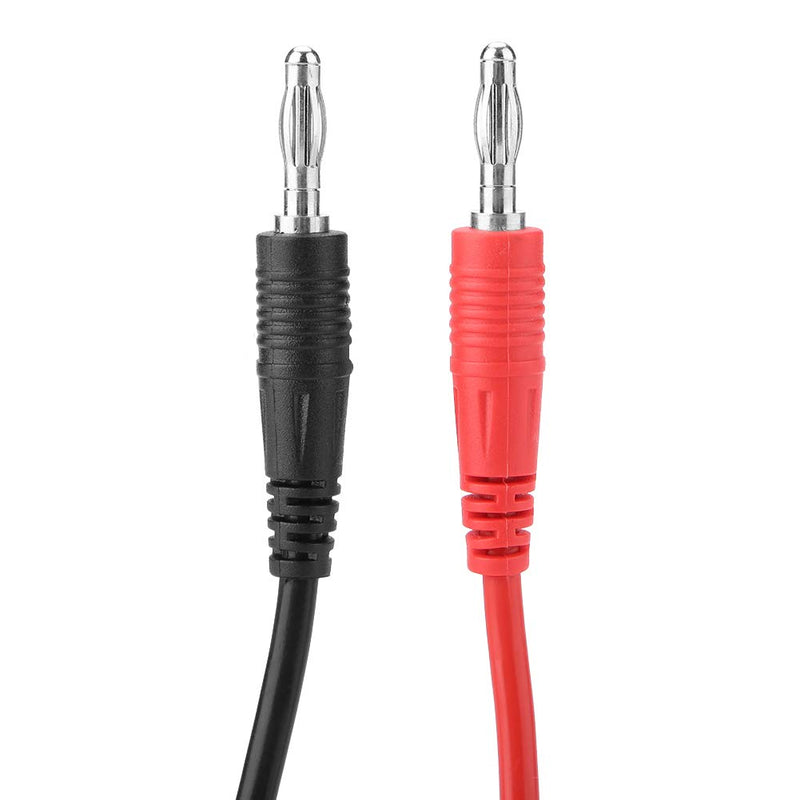 [Australia - AusPower] - P1040 2 Copper 4 mm Banana Plug to Crocodile Clamp 15A Banana Plug to Crocodile Clamp Cable 1 m for Testing the Probe 