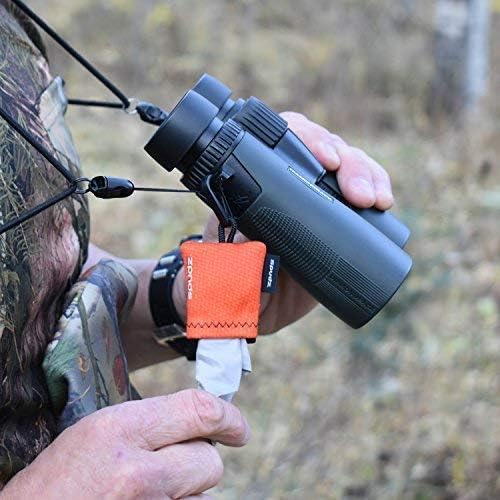 SPUDZ Ultra Microfiber Lens Cleaner with Closeable Bottom – Clip-On Pouch, Washable – for Binoculars, Scopes, Glasses, Screens | Ultra Brookie, 6 x 6 Inch (2-Pack) 6 x 6 Inch (2-Pack)