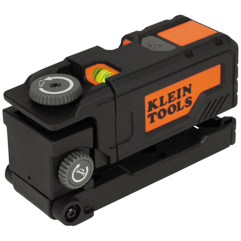 [Australia - AusPower] - Klein Tools 93PTL Magnetic Pocket Laser Level, Bright Red Leveling and Alignment Tool, 3 Bubble Vials, 360-Degree Wall Attachment, Picture Hanging Red Line 